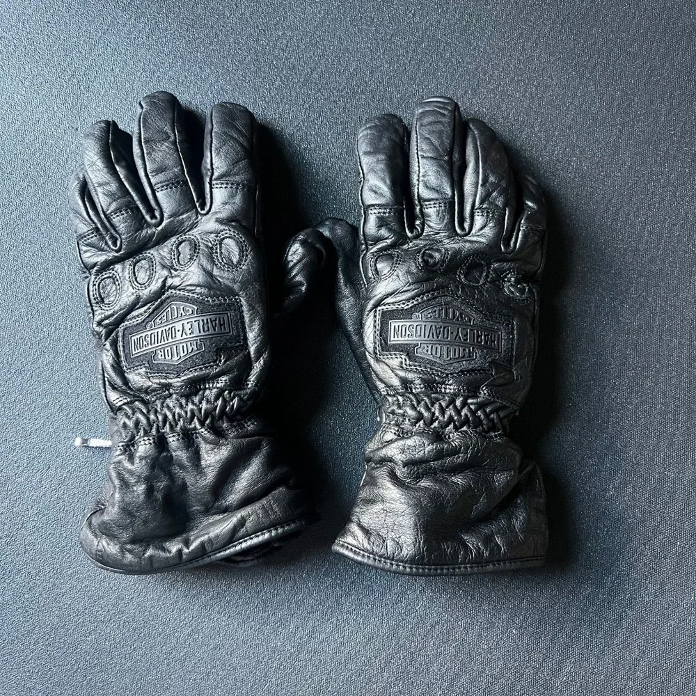 Harley-Davidson Womens Leather Thermolite Insulated Motorcycling Gloves S Biker